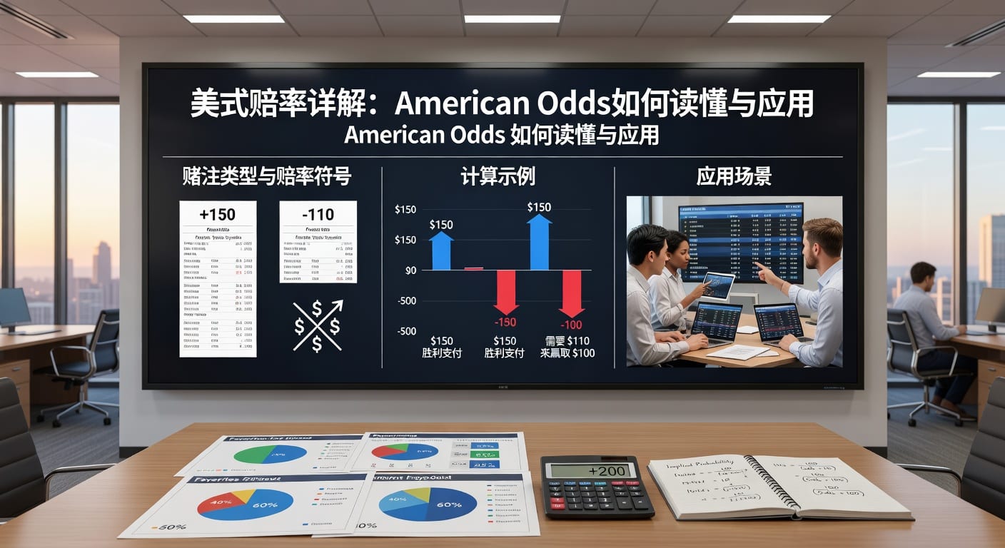 美式赔率 American Odds：换算、看盘与盈亏计算