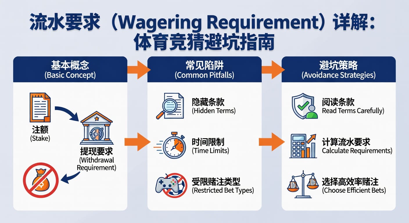 流水要求 wagering requirement 2026年体育投注解读